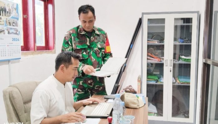 Koramil 2304/Anyar Laksanakan Pendataan Warga Kurang Mampu Lewat Kegiatan Puanter