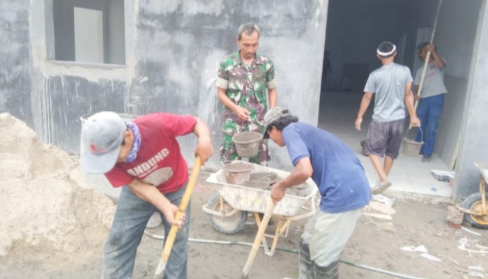 Koramil 2307/Ciwandan Laksanakan Karya Bakti di Dua Kelurahan