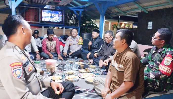 Koramil 2301/Cilegon Gelar Kegiatan Komsos Bersama Forkopimcam dan Karang Taruna Bahas Patroli Keamanan Lingkungan