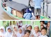 Relawan Tempuh Laut dan Sungai Demi Antar 2.138 Porsi Makan Bergizi Gratis di Kecamatan Aluh-Aluh