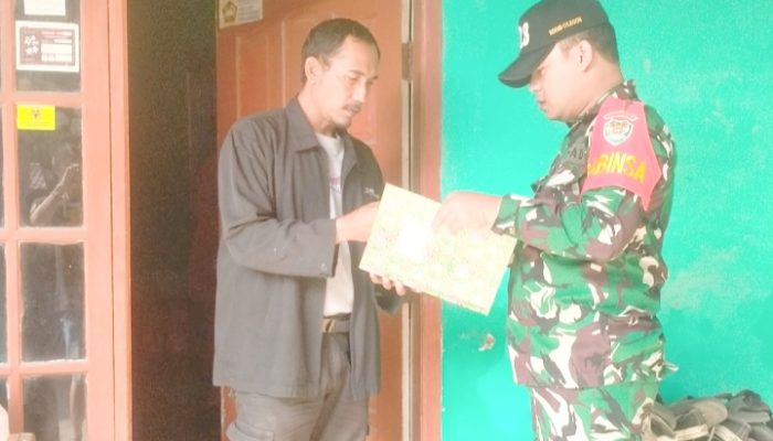 Koramil 2307/Ciwandan Laksanakan Kegiatan Puanter di Dua Kelurahan