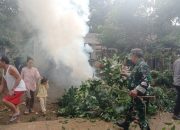 Koramil 2305/Cinangka Laksanakan Karya Bakti di Dua Desa, Fokus pada Pembangunan dan Mitigasi Cuaca Ekstrem
