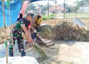 Koramil 2306/Mancak Laksanakan Bintahwil di Sekolah dan Area Persawahan