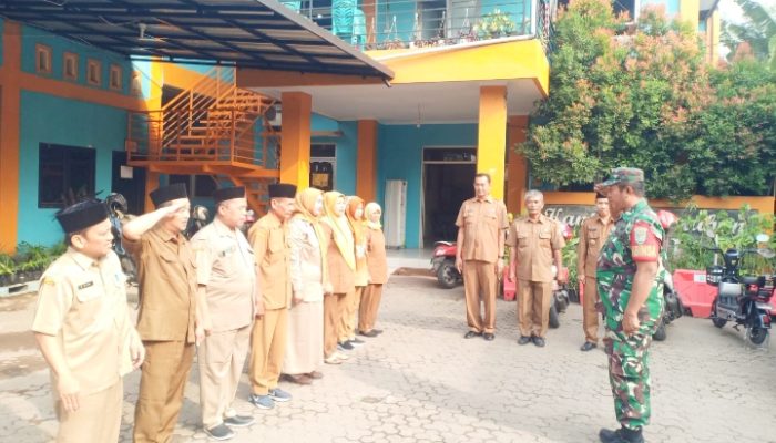 Koramil 2307/Ciwandan Gelar Pembinaan Wilayah dan Pelatihan PBB di Dua Kelurahan