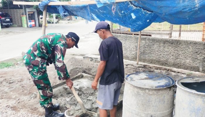 Koramil 2302/Bojonegaara Gelar Dua Karya Bakti untuk Bantu Pembangunan Rumah Warga di Bojonegara