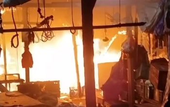 Ruko Daging Milik Usuf di Pasar Toboali Dilalap Si Jago Merah, Diduga Korsleting Listrik