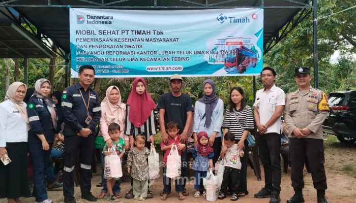 Dukung Penanganan Stunting, PT Timah Tbk Berikan Bantuan Gizi untuk Warga Kelurahan Teluk Uma
