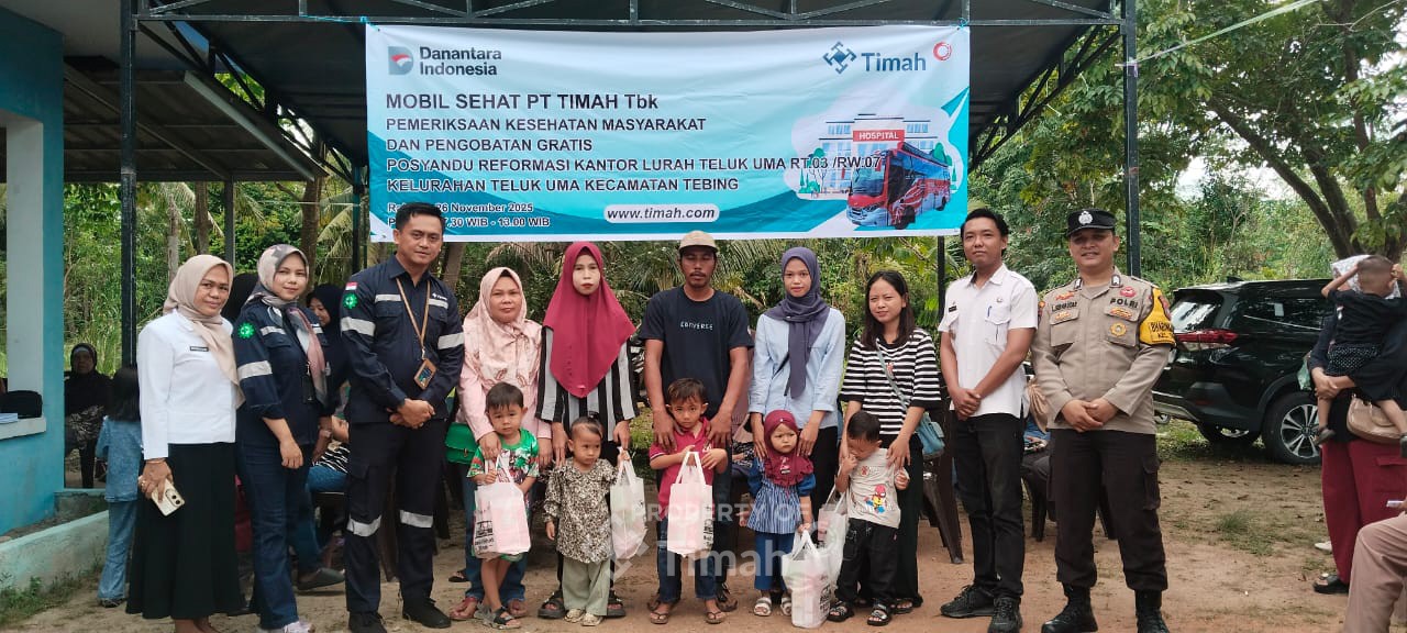 Dukung Penanganan Stunting, PT Timah Tbk Berikan Bantuan Gizi untuk Warga Kelurahan Teluk Uma