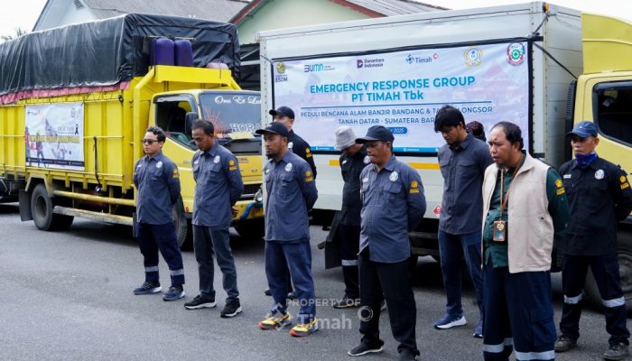 PT Timah Tbk Kembali Kerahkan Tim ERG Bantu Penanganan Banjir di Sumatera