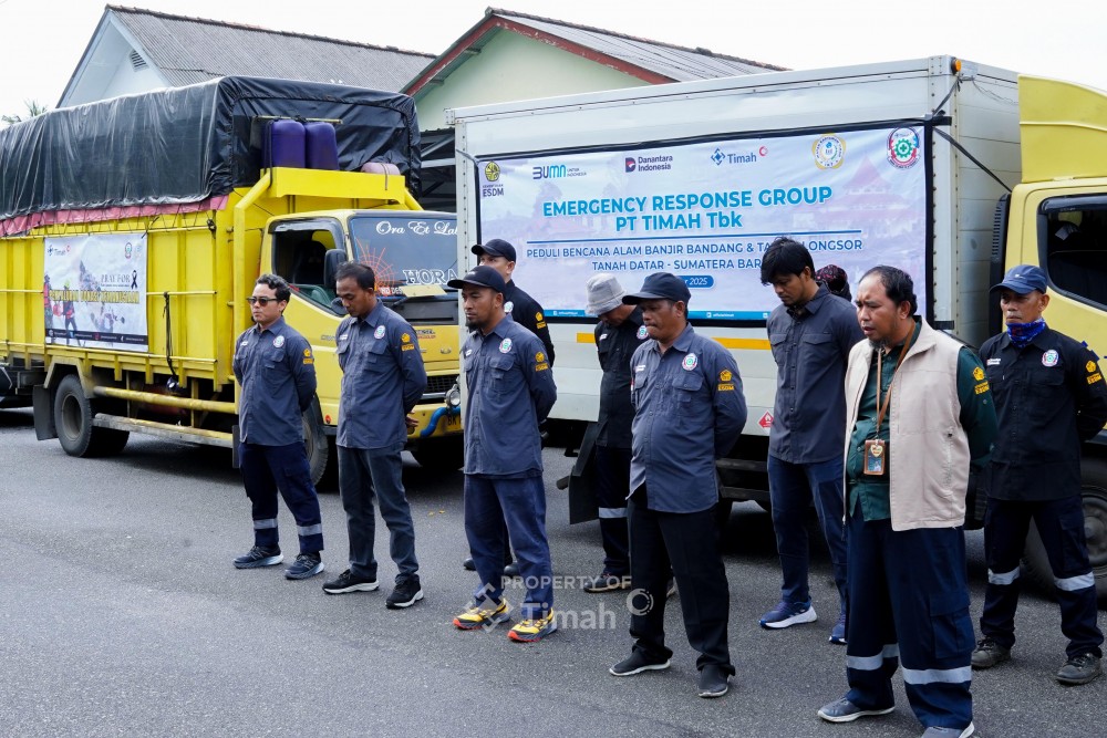PT Timah Tbk Kembali Kerahkan Tim ERG Bantu Penanganan Banjir di Sumatera