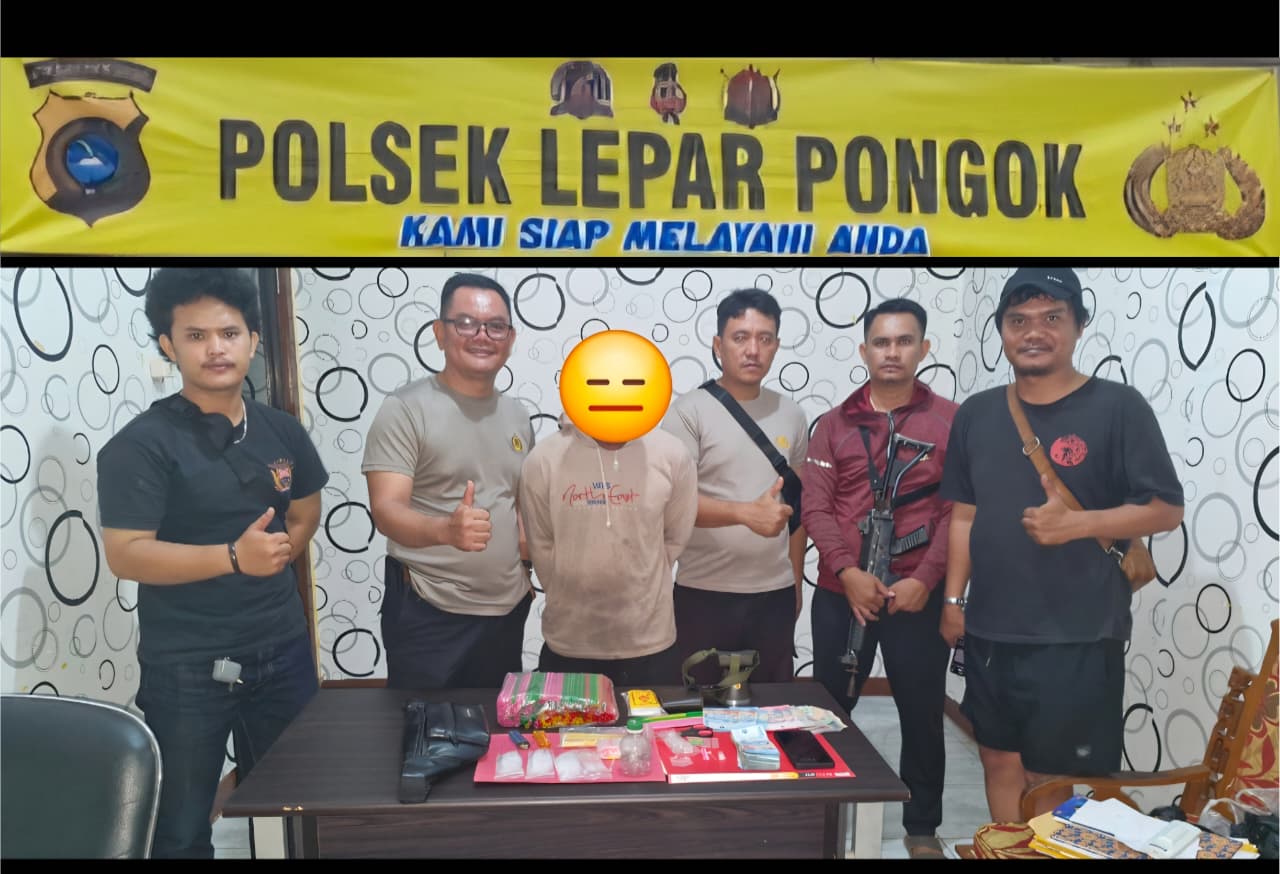 Edarkan Sabu di Lepar Pongok, Teddy Dibekuk Polisi di Pondok Kebun Tengah Malam
