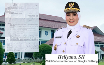 Wagub Babel Hellyana Ditetapkan Tersangka Kasus Dugaan Ijazah Palsu