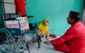 Dari APBD, Prof Udin Serahkan Kursi Roda dan Tongkat untuk Puluhan Lansia di Pangkalpinang