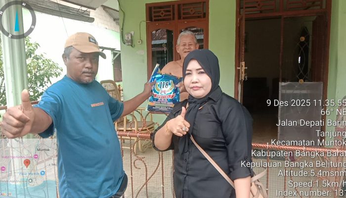 Saat Bupati Sibuk Bahas Anggaran Atasi Banjir Rob di Mentok, Relawan Justru Lebih Cepat Bantu Warga 