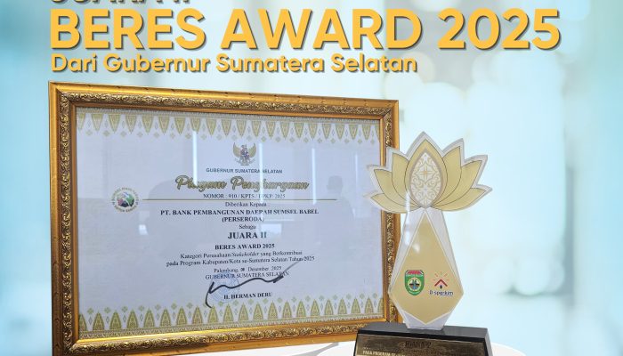 Bank Sumsel Babel Sabet Juara II BERES Award 2025