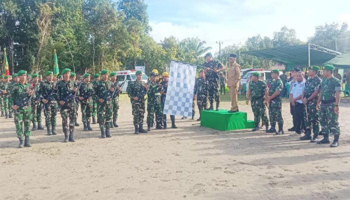 Peringati Hari Juang Kartika, Korem 045/Garuda Jaya Gelar Long March YWPJ di Bangka Barat
