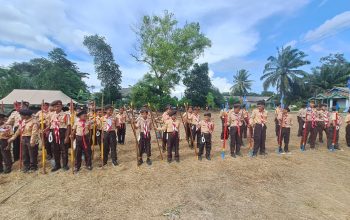 Ratusan Peserta Pramuka Ikuti Jambore Ranting dan Kemah Bakti Kwarran Pulau Besar