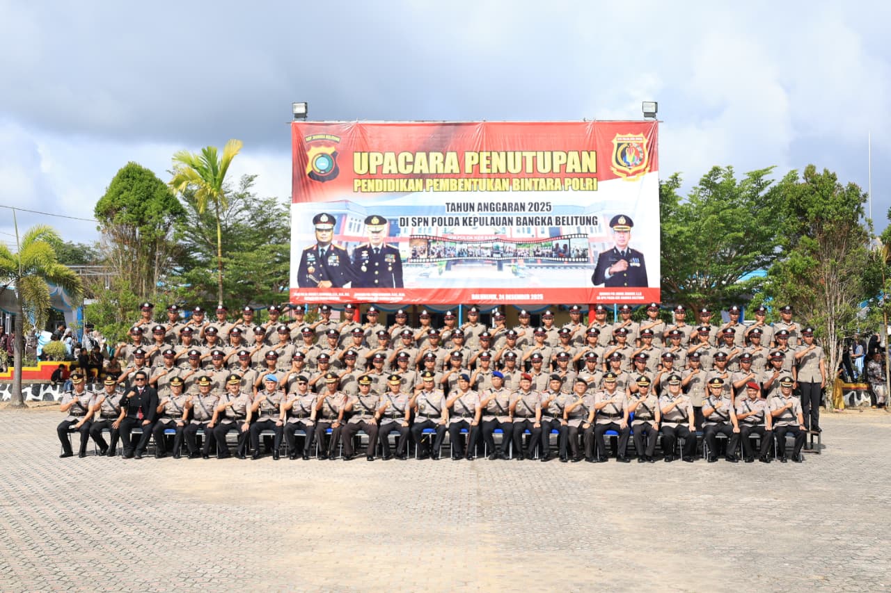 Lantik 78 Bintara Polri SPN Polda Babel, Irjen Pol Viktor: Polisi Adalah Jalan Hidup