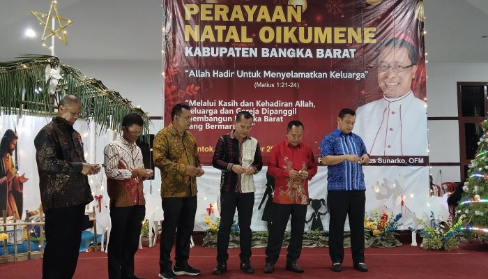 Bupati Markus Tegaskan Natal Oikuneme 2025 Jadi Simbol Toleransi dan Persatuan di Bangka Barat