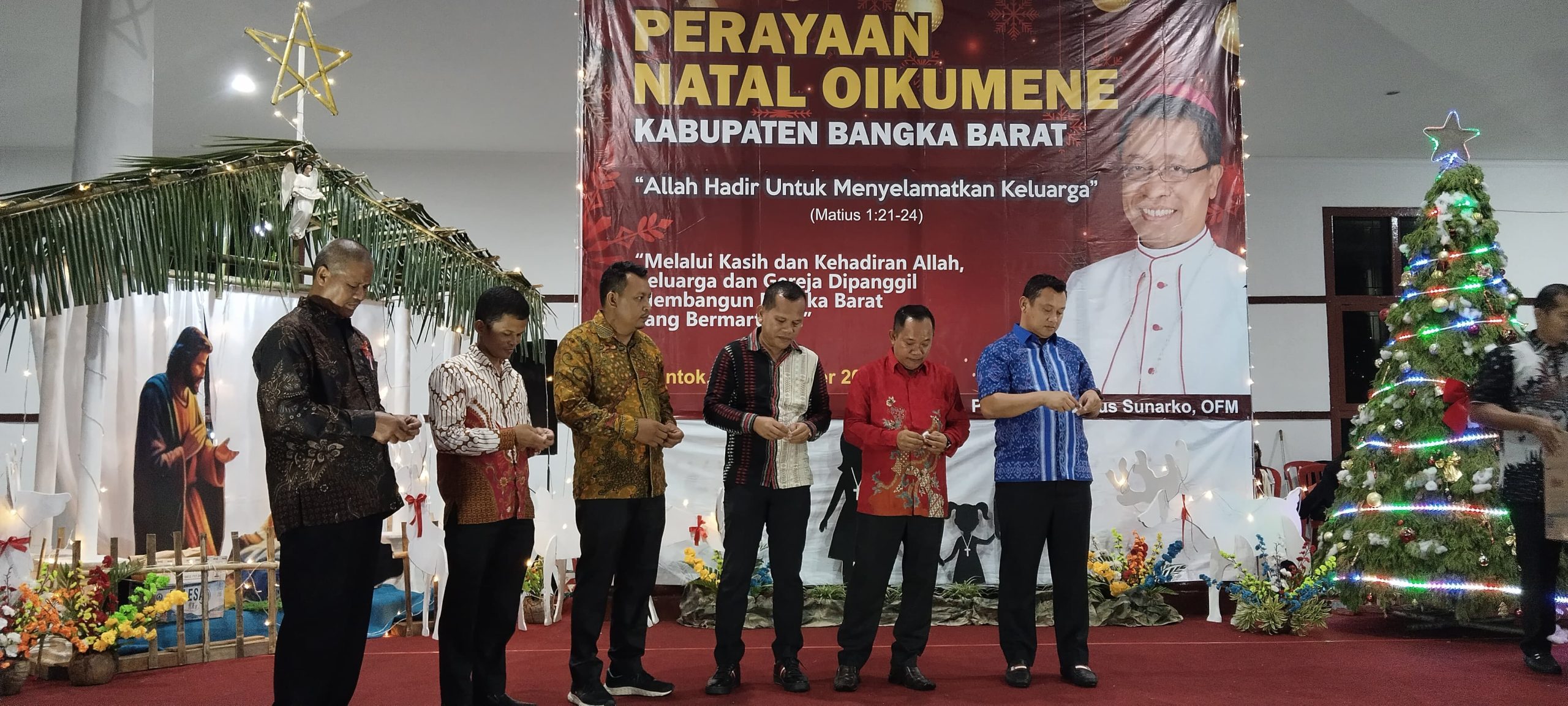 Bupati Markus Tegaskan Natal Oikuneme 2025 Jadi Simbol Toleransi dan Persatuan di Bangka Barat