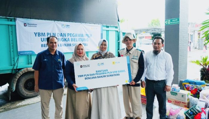 Bantuan Kemanusiaan PLN UIW Babel Tiba di Posko Bencana Sumbar
