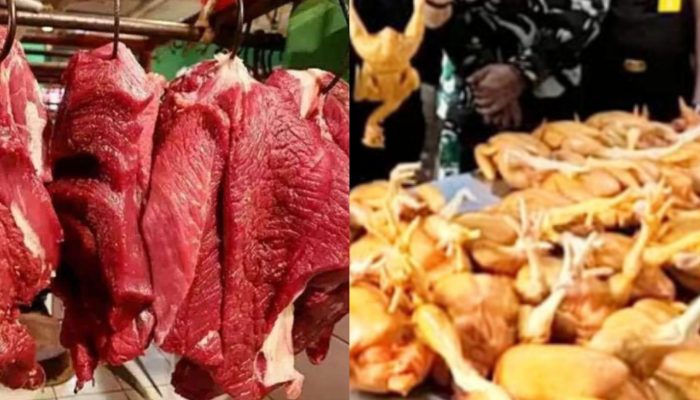 Jelang Nataru, Harga Daging Sapi dan Ayam di Pasar Toboali Terpantau Stabil