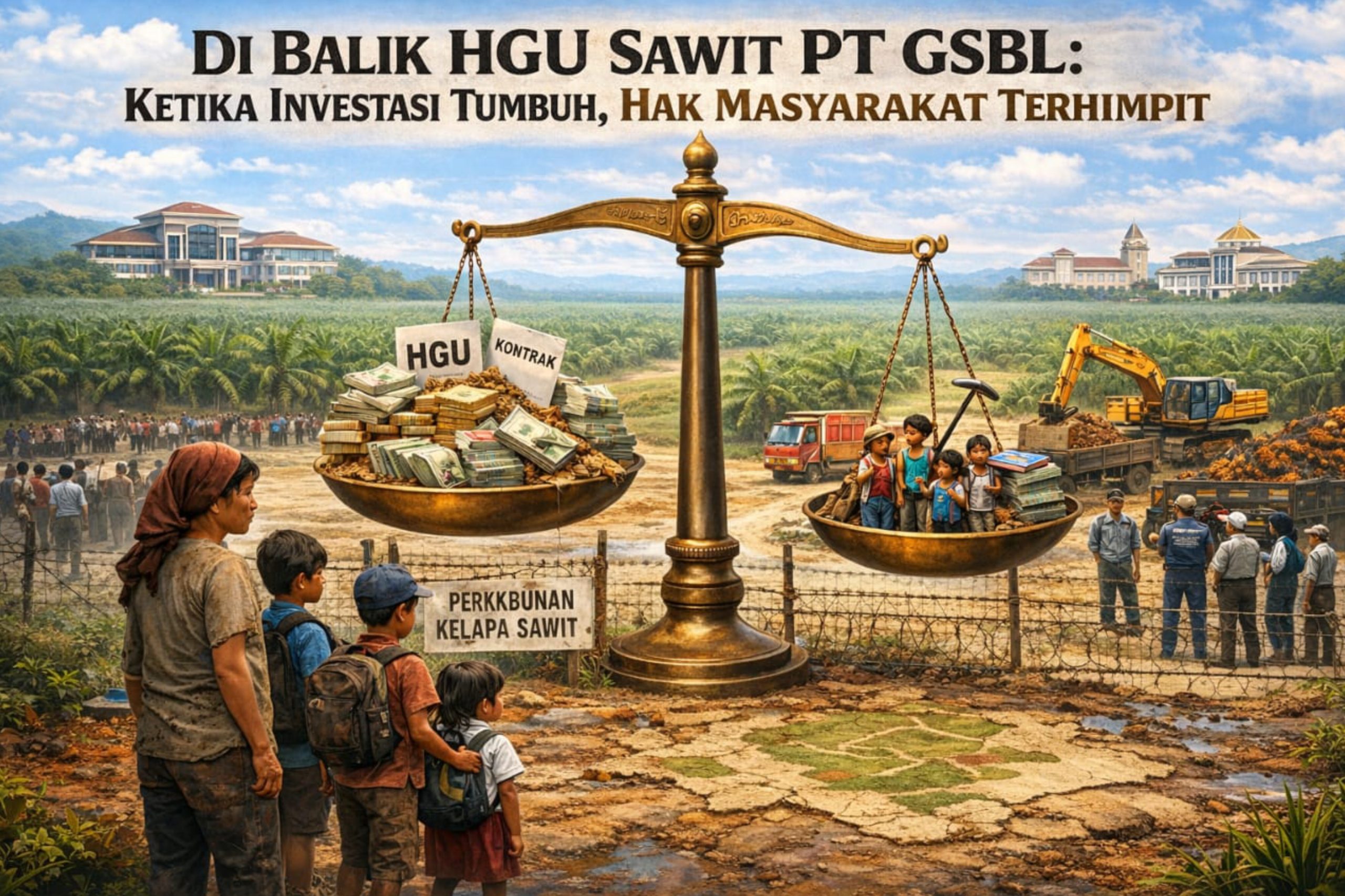Di Balik HGU Sawit PT GSBL: Ketika Investasi Tumbuh, Hak Masyarakat Terhimpit