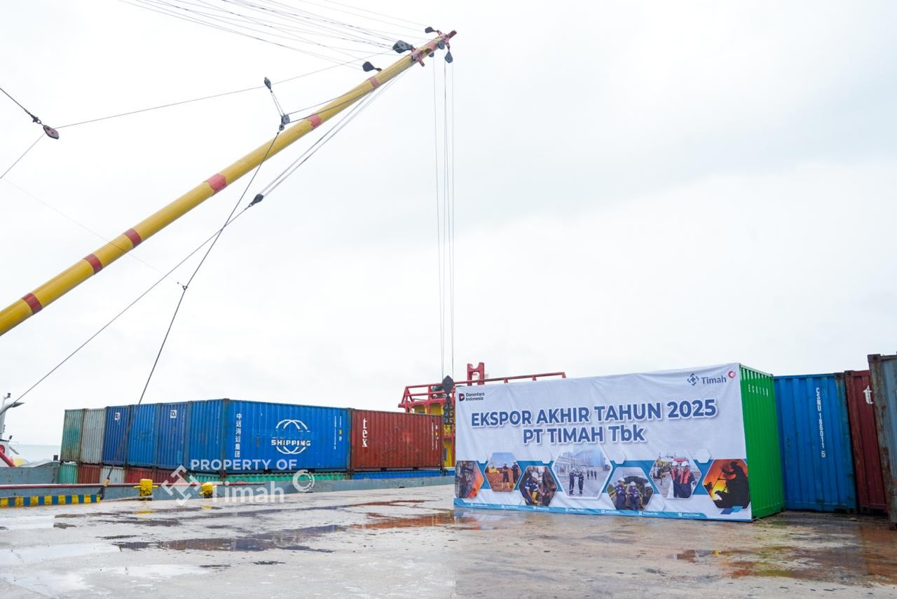 Tutup Tahun 2025, PT Timah Teken Balok dan Ekspor 1.765 Ton Logam Timah ke Pasar Global