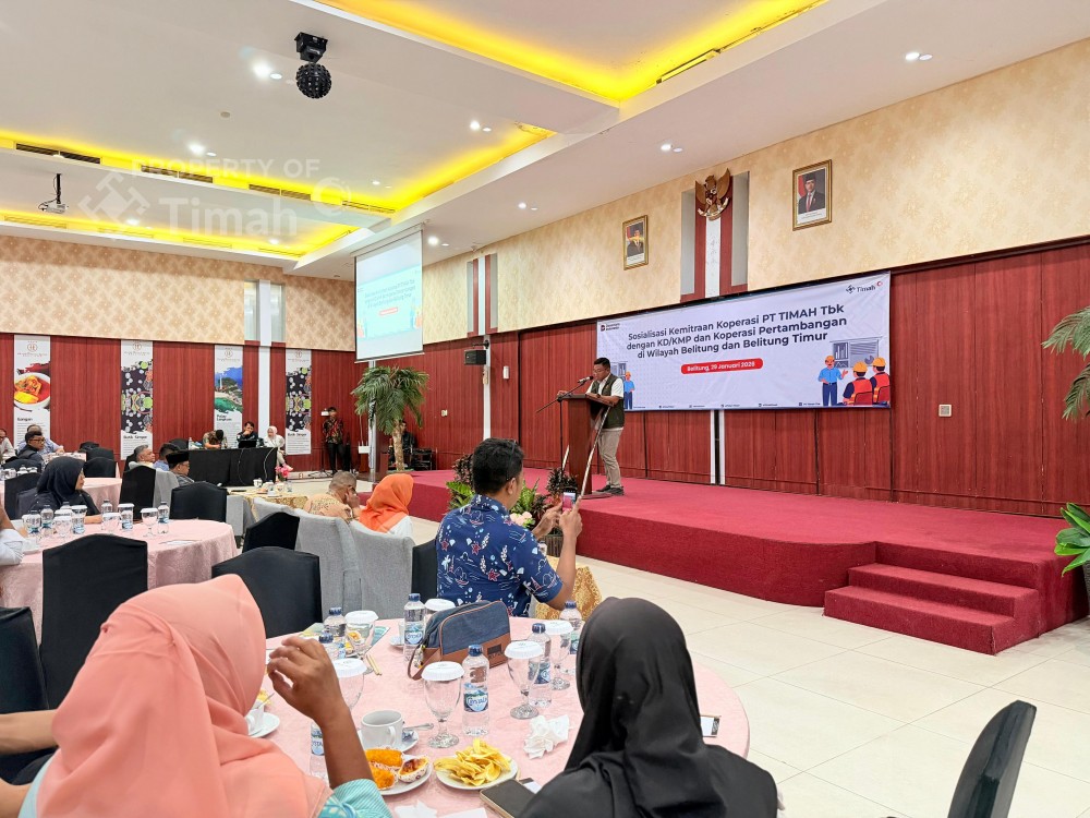 Puluhan Koperasi Ikuti Sosialisasi Kemitraan PT Timah di Pulau Belitung