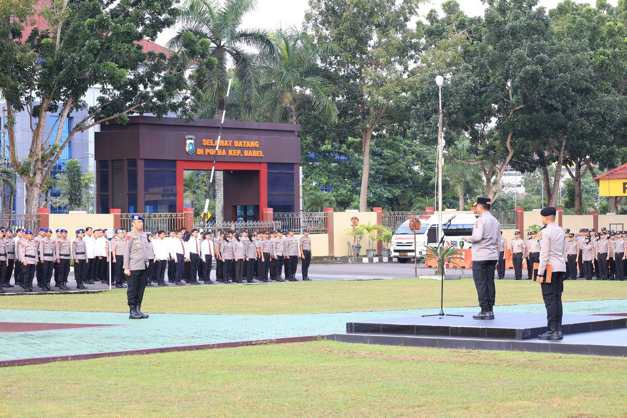 Kapolda Babel Apresiasi Kinerja Anggota, Pengamanan Nataru 2025-2026 Dinilai Sukses