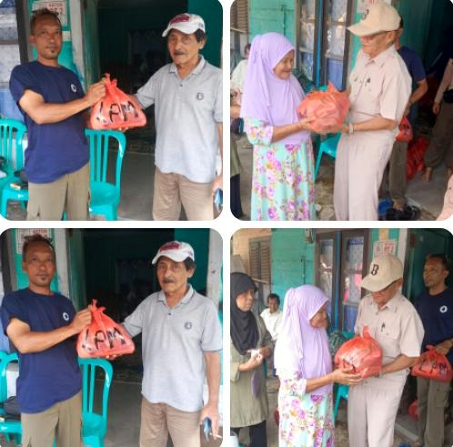 Wabup Bangka Barat Turun Langsung Salurkan Sembako ke Warga Kampung Tanjung