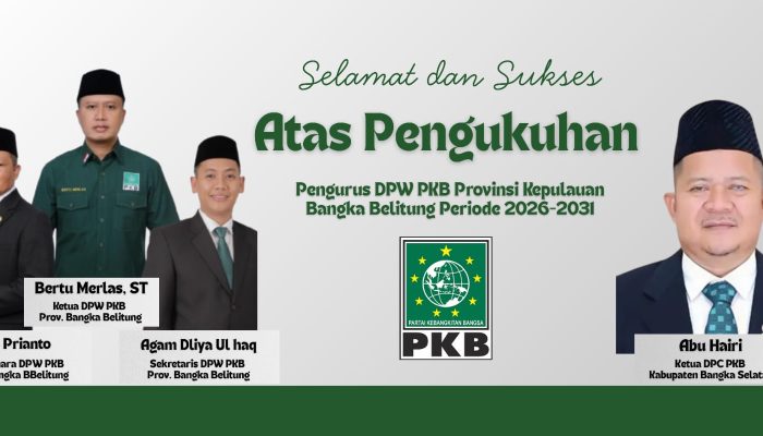 DPP Tunjuk Bertu Merlas Pimpin PKB Babel, Abu Hairi Sebut Langkah Sangat Tepat