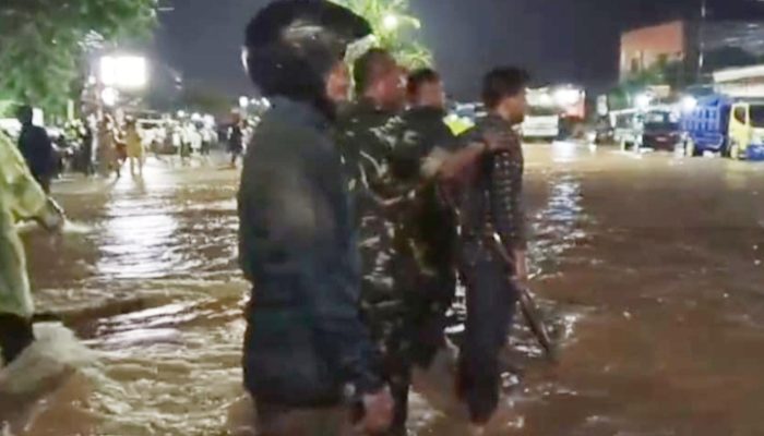 Sinergi TNI–Polri–BPBD, Banjir dan Pohon Tumbang di Cilegon Berhasil Ditangani