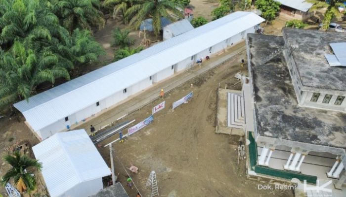 BUMN Terus Bangun Rumah Sementara di Aceh Timur, Progres Capai 97%
