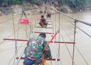 Pascabencana, Jembatan Gantung TNI Mulai Sambungkan Desa-Desa Terpencil di Aceh