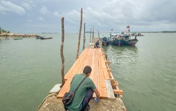 Lewat Program CSR, PT Timah Bangun Kembali Dermaga Vital di Desa Air Lintang