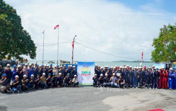 Peringati Bulan K3 Nasional, PT Timah Bangka Utara Gelar Simulasi Penanganan B3