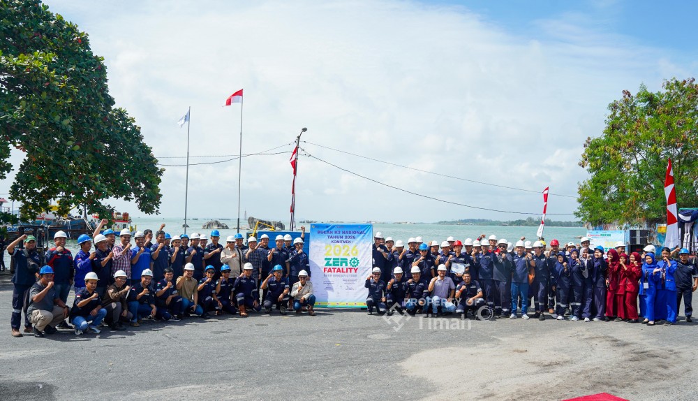 Peringati Bulan K3 Nasional, PT Timah Bangka Utara Gelar Simulasi Penanganan B3