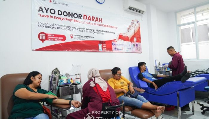 Jaga Stok Darah Jelang Puasa, PT Timah Tbk Support Aksi Donor Kagama Babel