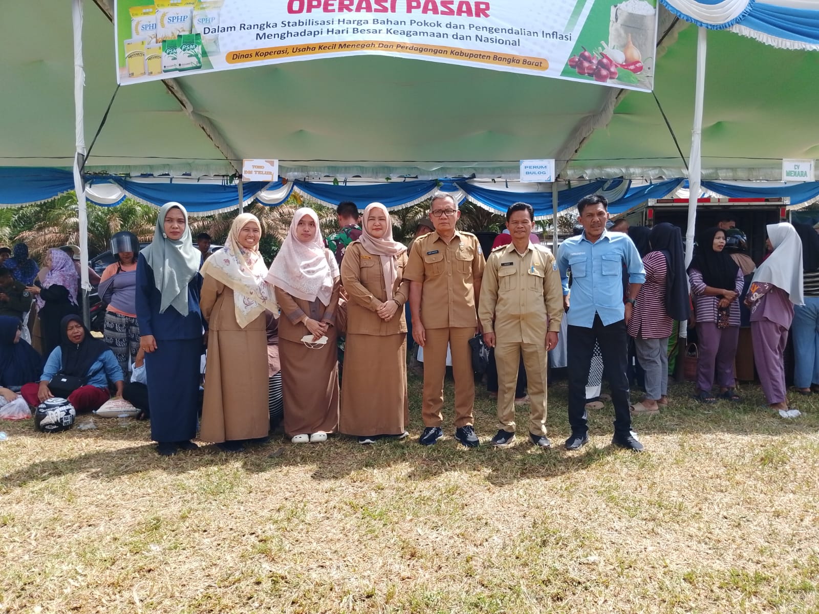 Jelang Sedekah Ruah, DKUP Bangka Barat Gelar Operasi Pasar Murah di Tempilang