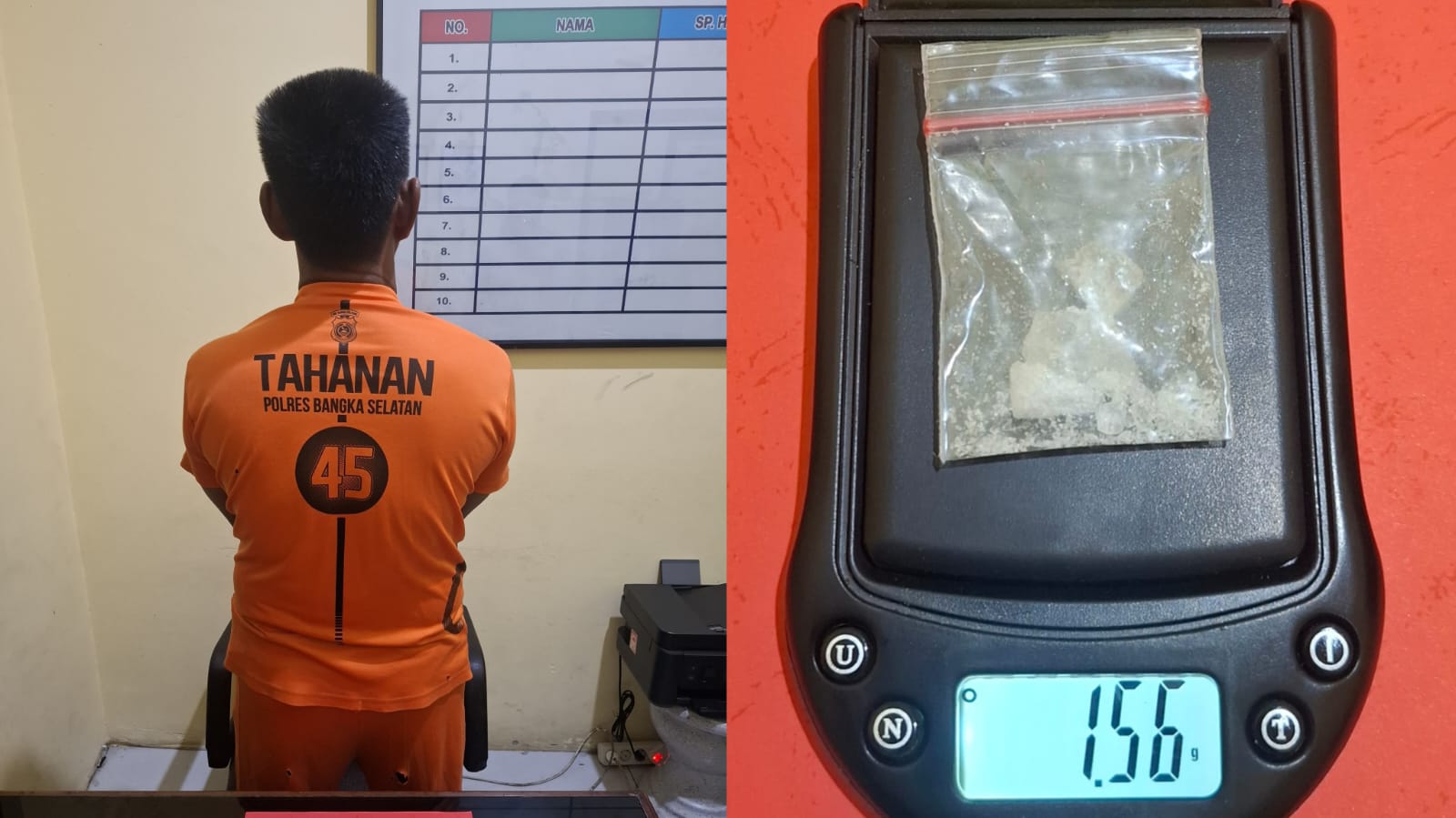 Tak Jera, Residivis Narkoba Baru Bebas 7 Bulan di Toboali Kembali Diciduk karena Sabu