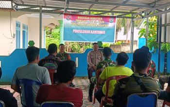 Satgas TMMD ke-127 Kodim 0432/Basel Gandeng Polri Edukasi Bahaya Narkoba di Pulau Lepar