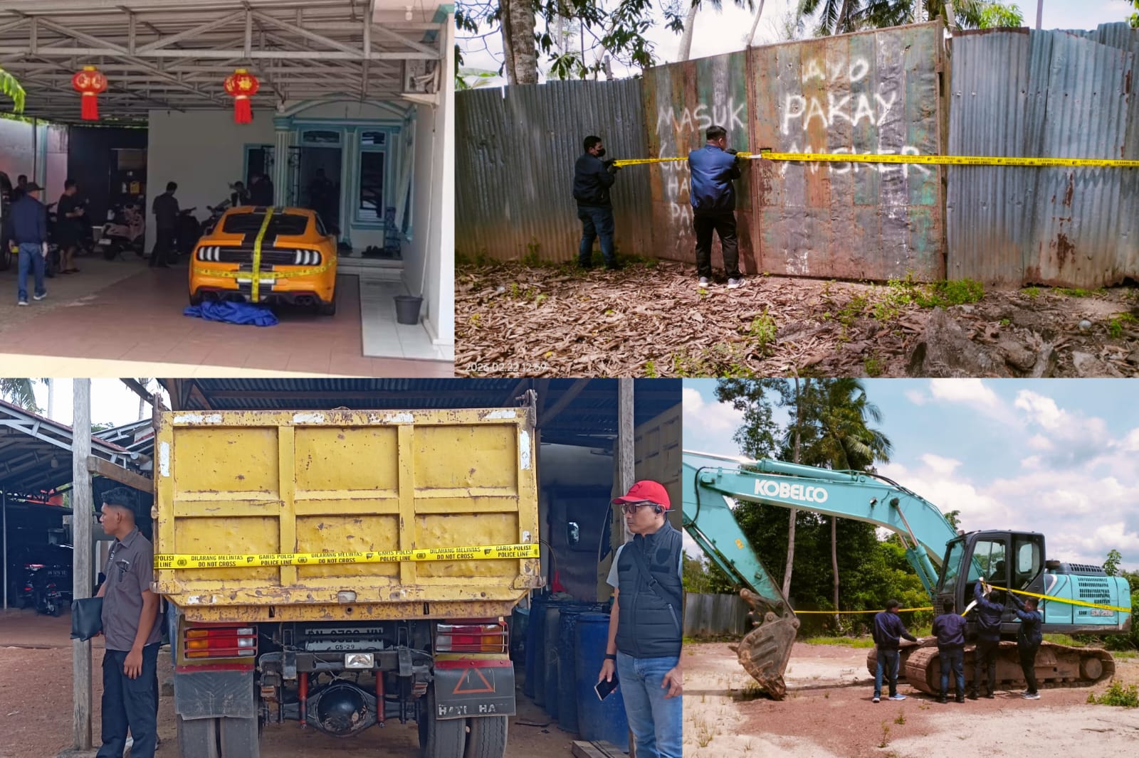 Selain Mobil Mewah, Gudang Timah dan Excavator Milik Asui Kaposang Ikut Disegel Bareskrim