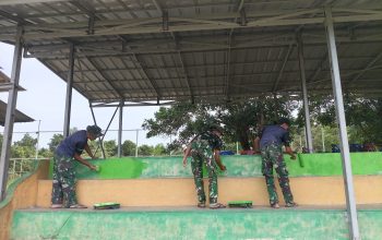 TMMD ke-127 Sentuh Fasilitas Olahraga, Lapangan Bola Desa Penutuk Disulap Lebih Nyaman