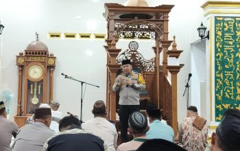 Safari Ramadhan di Masjid Al Furqon, Kapolres Bangka Selatan Ingatkan Warga Jaga Kamtibmas