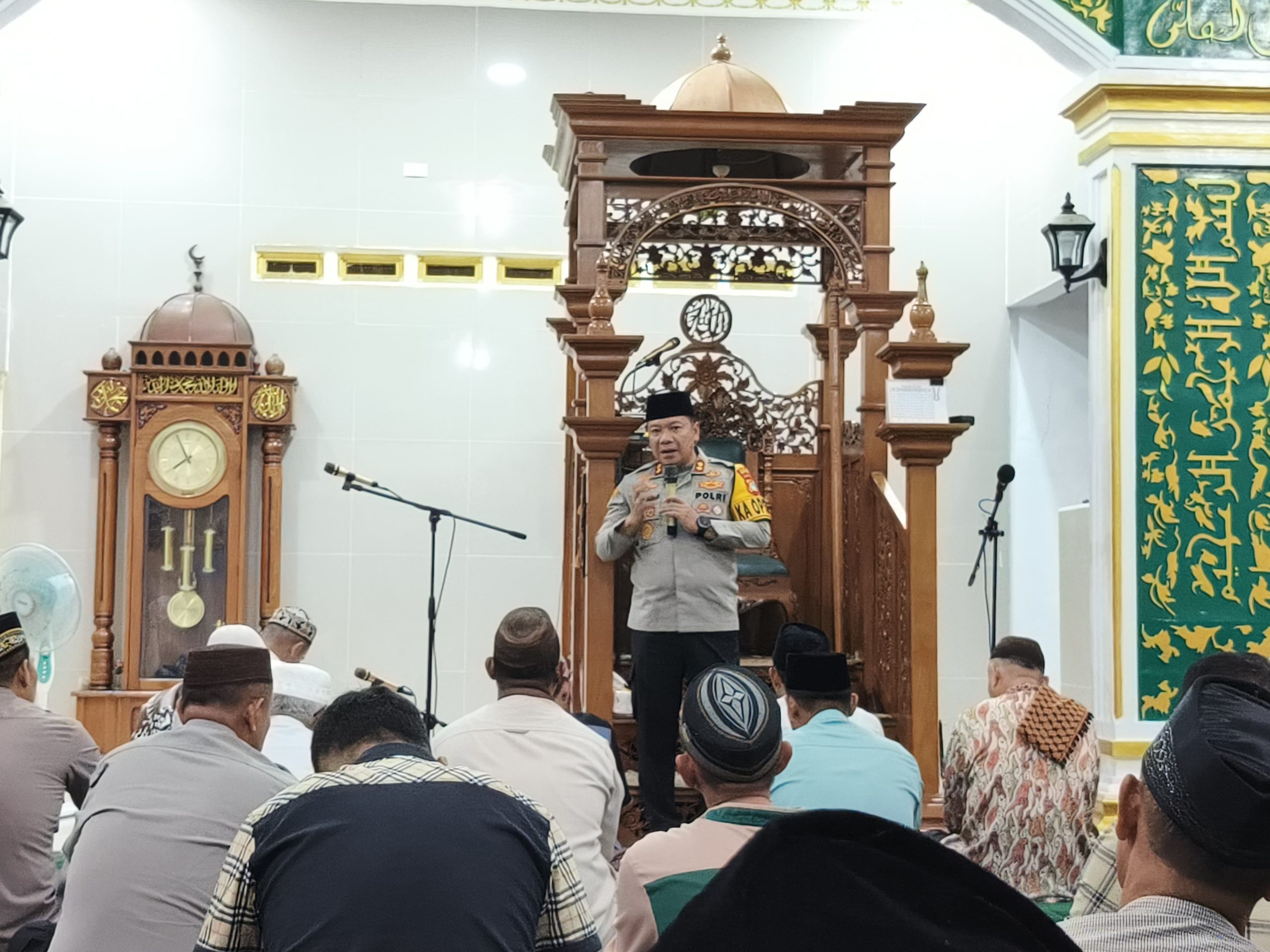 Safari Ramadhan di Masjid Al Furqon, Kapolres Bangka Selatan Ingatkan Warga Jaga Kamtibmas