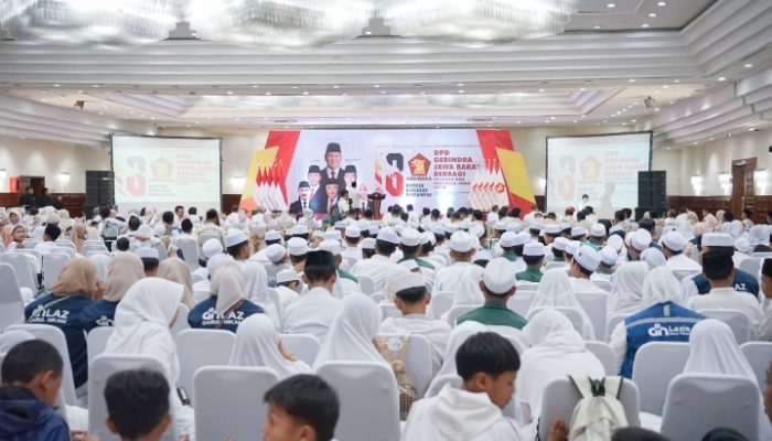 Gerindra Jabar Rayakan HUT ke-18 dengan Tausiyah dan Santunan bagi 500 Anak Yatim