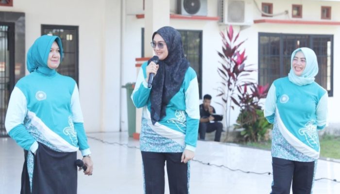 Gebrakan Si Emak Dimulai, Noni Hidayat Arsani Ajak Kader TP-PKK se-Babel Terapkan Pola Hidup Sehat