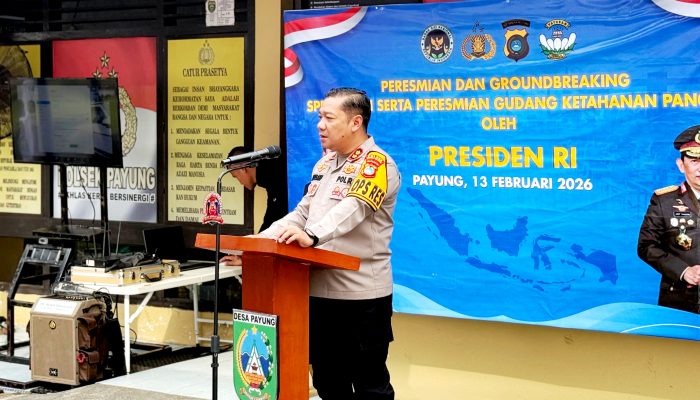Dukung Program MBG, Polres Basel Ground Breaking dan Launching SPPG di Desa Payung