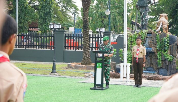 Kasdim 0623/Cilegon Buka Persami KKRI, Dorong Pelajar SMK Jadi Generasi Tangguh dan Mandiri
